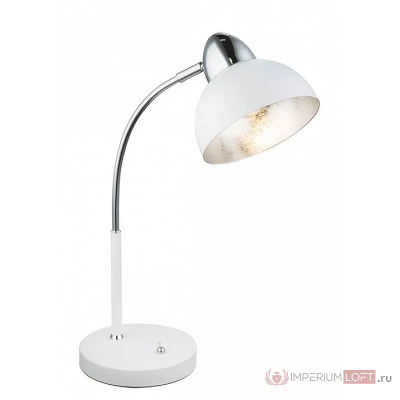 Настольная лампа офисная Globo Anita 24703W Цвет арматуры белый Цвет плафонов белый от ImperiumLoft