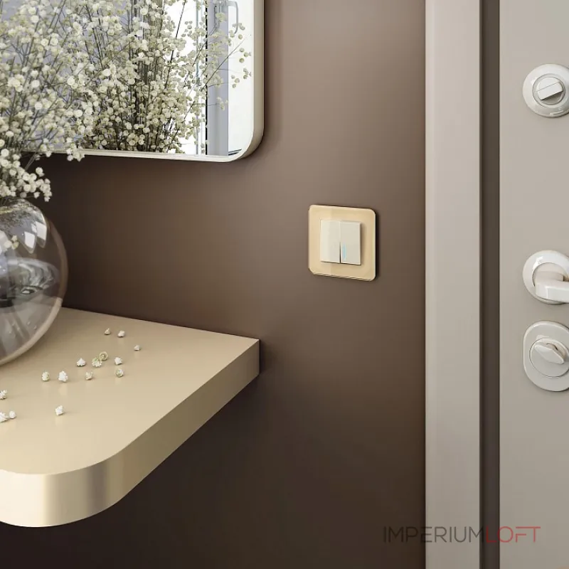 Рамка на 1 пост Werkel Elite (айвори, стекло) W0012443 Рамка на 1 пост Werkel Elite (айвори, стекло) W0012443