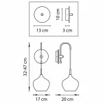 Бра Lightstar Pentola 803549 Цвет арматуры хром Цвет плафонов фиолетовый от ImperiumLoft