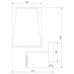 Бра Eurosvet Milazzo 60137/1 золото от ImperiumLoft