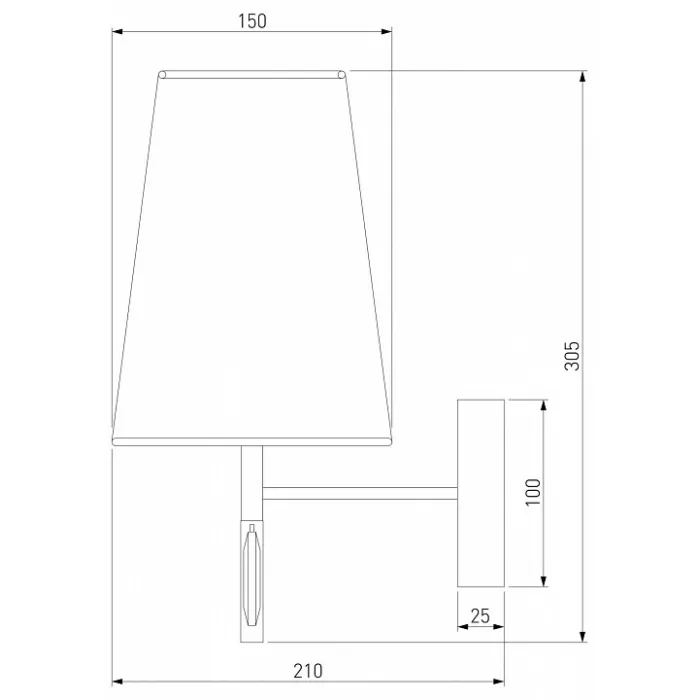 Бра Eurosvet Milazzo 60137/1 золото от ImperiumLoft