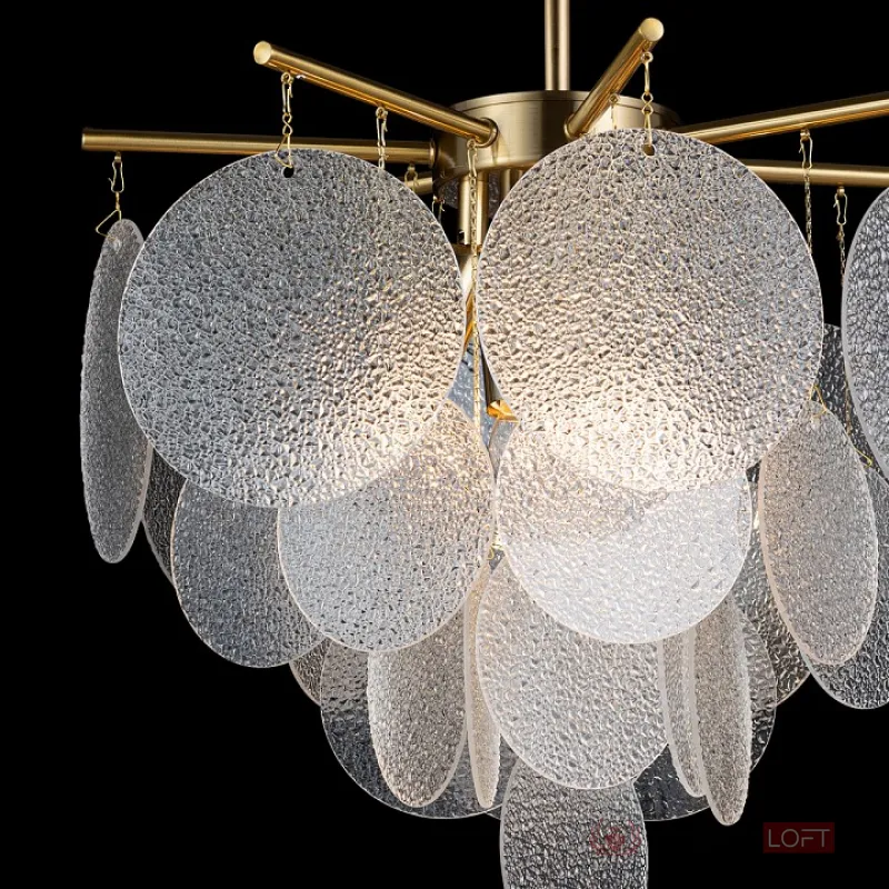 Люстра на штанге Loft it Frost 10022/400 Цвет арматуры латунь Цвет плафонов прозрачный от ImperiumLoft