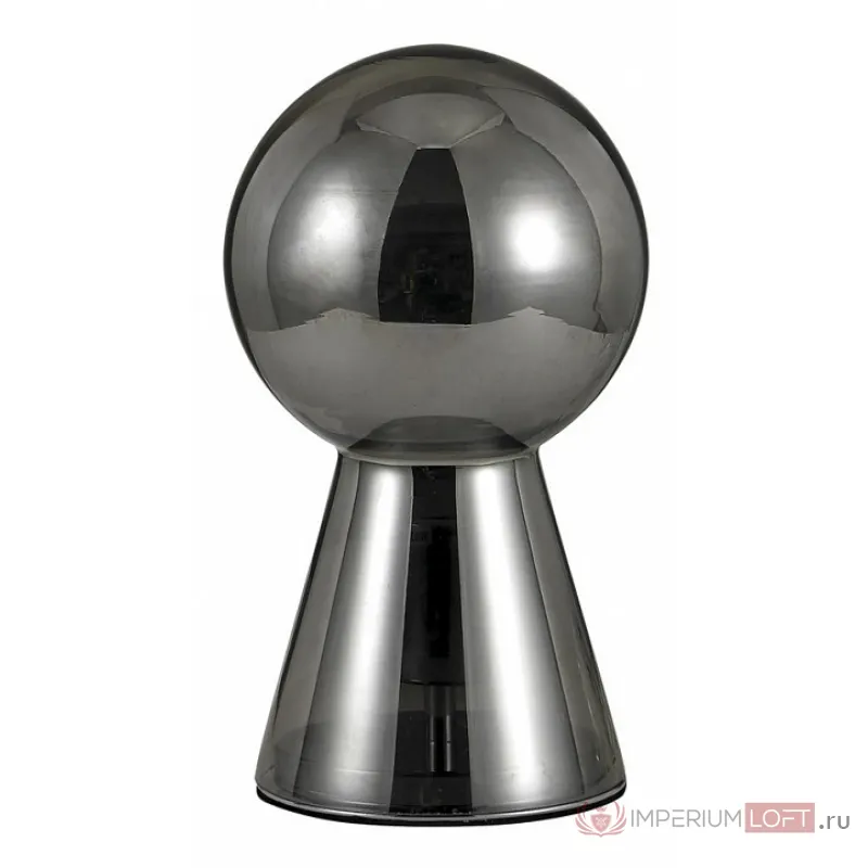 Настольная лампа декоративная Ideal Lux Birillo BIRILLO TL1 SMALL FUME&#039; Цвет арматуры серый Цвет плафонов серый от ImperiumLoft