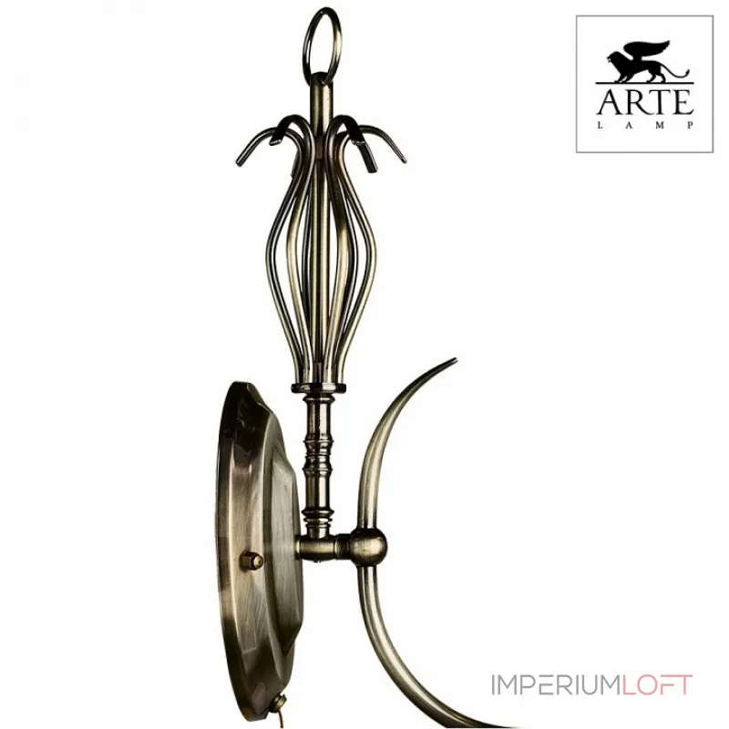 Бра Arte Lamp Salvador A6351AP-1AB Цвет арматуры бронза Цвет плафонов прозрачный