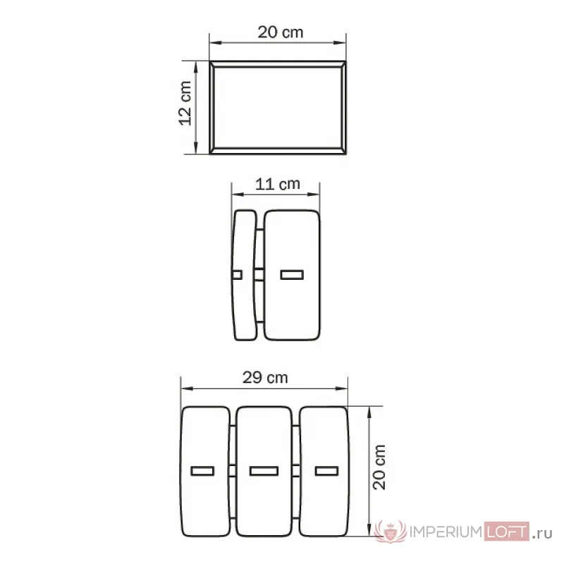 Накладной светильник Lightstar Lamella 801616 Цвет арматуры хром от ImperiumLoft