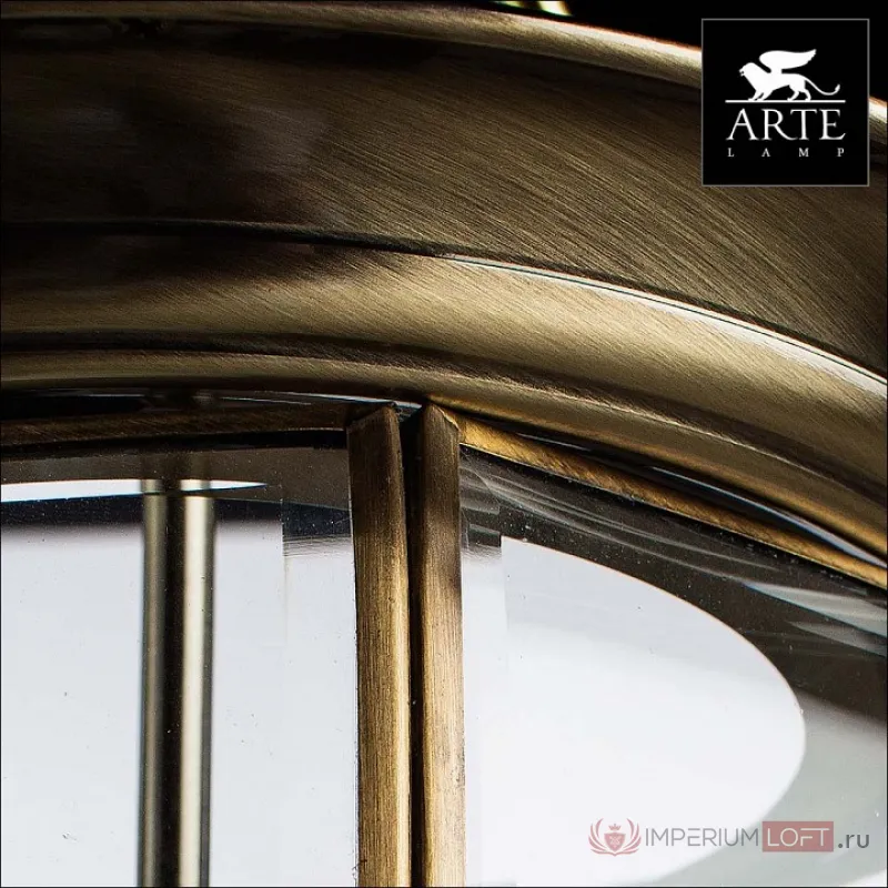 Подвесной светильник Arte Lamp Rimini A6509SP-3AB Цвет арматуры бронза Цвет плафонов прозрачный от ImperiumLoft
