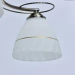 Люстра на штанге DeMarkt City Нежность 35 676013808 Цвет плафонов белый Цвет арматуры бронза от ImperiumLoft