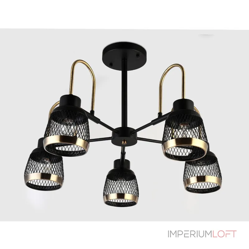 Люстра на штанге Ambrella Traditional 19 TR8002 Цвет плафонов бронза Цвет арматуры черный