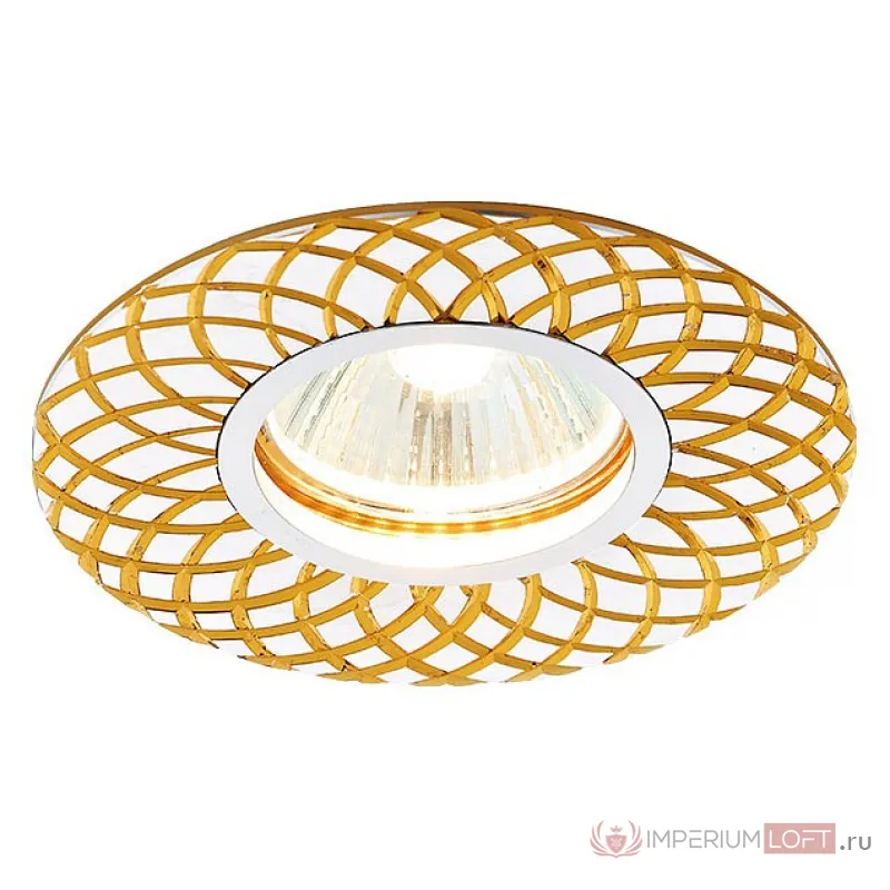 Встраиваемый светильник Ambrella Classic A815 A815 AL/G Цвет арматуры золото Цвет плафонов белый от ImperiumLoft