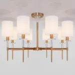 Люстра на штанге Eurosvet Brielle 60132/8 латунь от ImperiumLoft