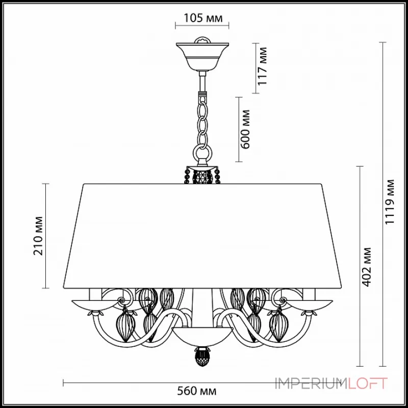 Подвесная люстра Odeon Light Niagara 3921/4 Подвесная люстра Odeon Light Niagara 3921/4