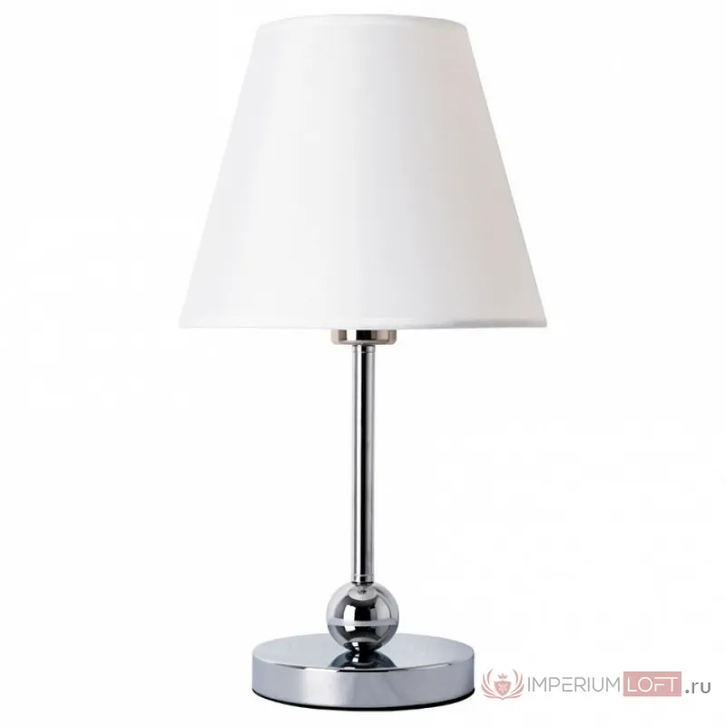 Настольная лампа декоративная Arte Lamp Elba A2581LT-1CC Цвет плафонов белый Цвет арматуры хром от ImperiumLoft