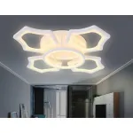 Накладной светильник Ambrella Original 3 FA575/4+1 WH белый 106W 620*620*120 (ПДУ РАДИО 2.4G) Цвет арматуры белый Цвет плафонов черный от ImperiumLoft