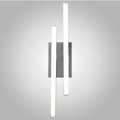 Настенный светодиодный светильник в стиле минимализм 90020/2 хром