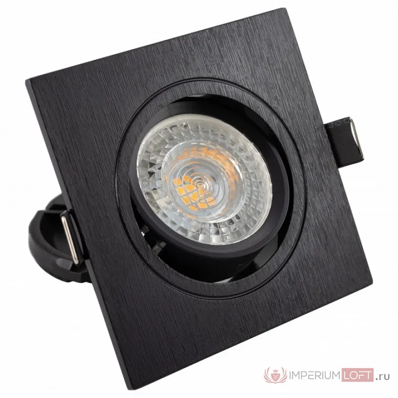 Встраиваемый светильник Denkirs DK302 DK3021-BK Цвет арматуры черный от ImperiumLoft