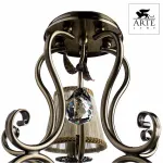 Подвесная люстра Arte Lamp Charm A2083LM-5AB Цвет арматуры бронза Цвет плафонов кремовый от ImperiumLoft