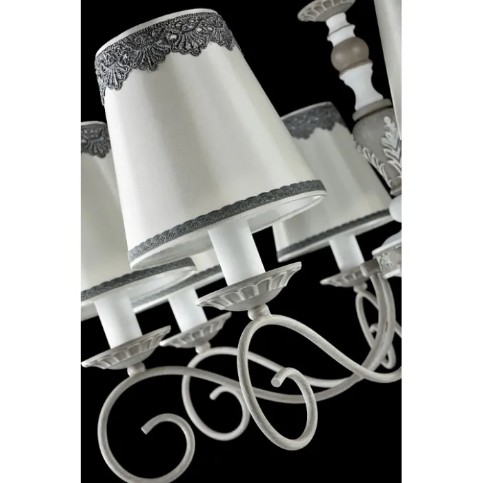 Подвесная люстра Maytoni Bouquet ARM023-08-S Цвет арматуры серый Цвет плафонов белый от ImperiumLoft