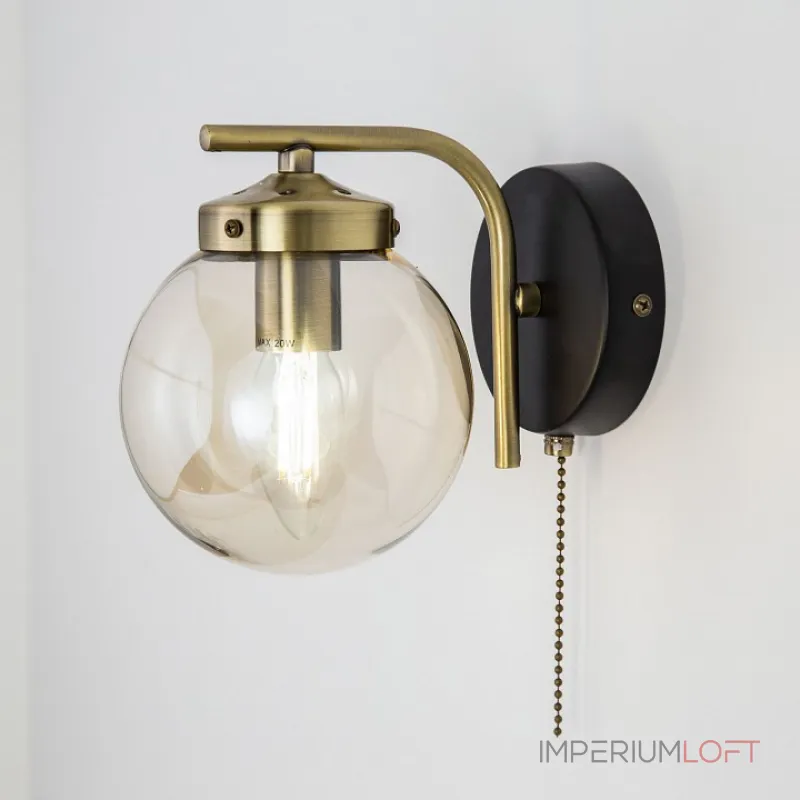 Бра Citilux Элвин CL105315 Цвет плафонов кремовый Цвет арматуры черный