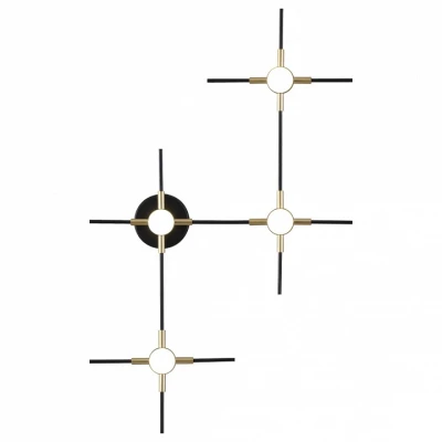 Накладной светильник Odeon Light Costella 3906/14WL Цвет арматуры чёрный Цвет плафонов белый