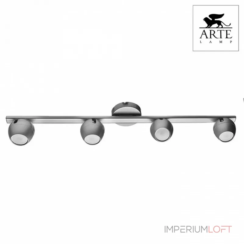 Спот Arte Lamp Sfera A5781PL-4SS Цвет арматуры серебро Цвет плафонов серебро Спот Arte Lamp Sfera A5781PL-4SS Цвет арматуры серебро Цвет плафонов серебро