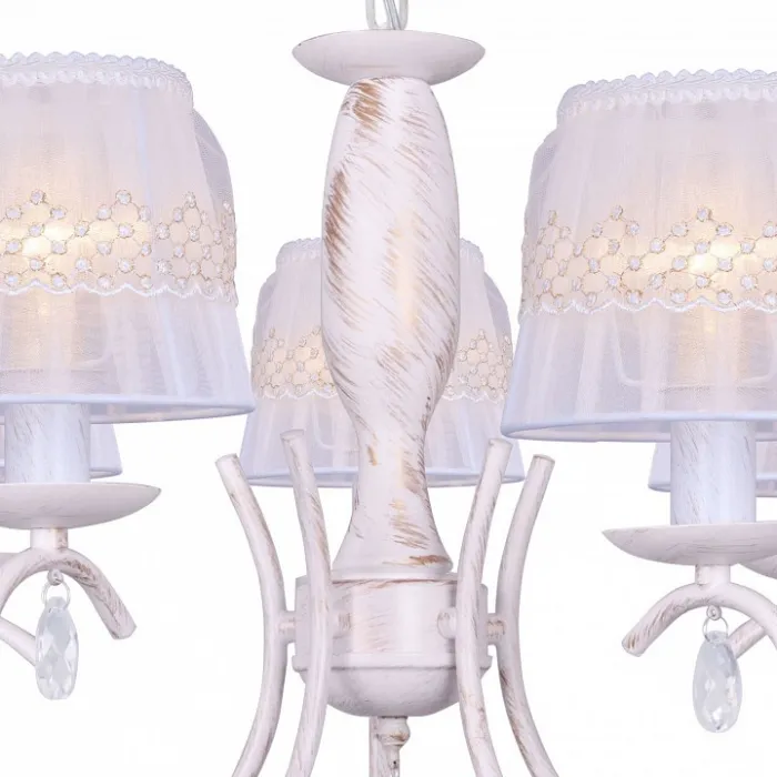 Подвесная люстра TopLight Camilla TL1135-5H Цвет арматуры золото Цвет плафонов белый от ImperiumLoft
