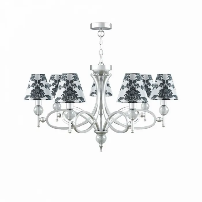 Подвесная люстра Lamp4You Eclectic 14 M2-07-CR-LMP-O-2 Цвет арматуры хром Цвет плафонов черно-белый от ImperiumLoft