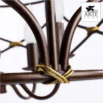 Подвесная люстра Arte Lamp Bellator A8959SP-5BR Цвет арматуры коричневый Цвет плафонов белый от ImperiumLoft