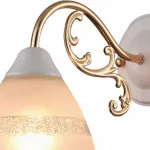Бра Arte Lamp 7072 A7072AP-1WG Цвет арматуры золото Цвет плафонов белый