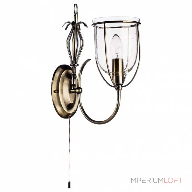 Бра Arte Lamp Salvador A6351AP-1AB Цвет арматуры бронза Цвет плафонов прозрачный
