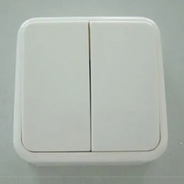 Выключатель двухклавишный Imex 1122U 1122U-S100 Цвет арматуры белый
