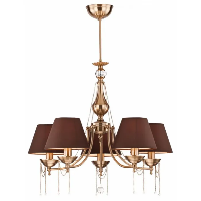 Подвесная люстра Maytoni Chester RC0100-PL-05-R Цвет арматуры бронза Цвет плафонов коричневый от ImperiumLoft