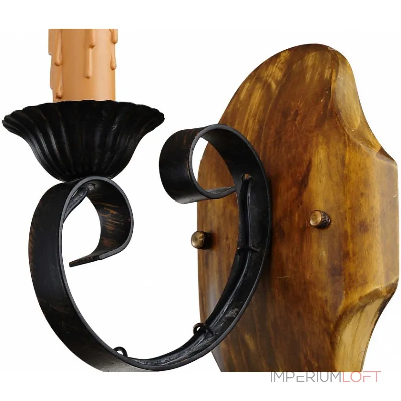 Бра Arte Lamp Taverna A9520AP-1BR Цвет арматуры коричневый Цвет плафонов прозрачный