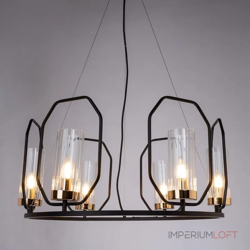 Подвесная люстра Arte Lamp Celaeno A7004SP-6BK Цвет арматуры Черный Цвет плафонов Неокрашенный Подвесная люстра Arte Lamp Celaeno A7004SP-6BK Цвет арматуры Черный Цвет плафонов Неокрашенный