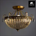 Светильник на штанге Arte Lamp Schelenberg A4410PL-3SR Цвет арматуры латунь Цвет плафонов прозрачный от ImperiumLoft