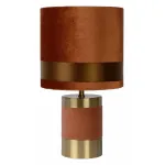 Настольная лампа декоративная Lucide Extravaganza Frizzle 10500/81/43 Цвет плафонов коричневый Цвет арматуры золото