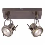 Спот Arte Lamp Costruttore A4300AP-2AB Цвет арматуры бронза Цвет плафонов белый