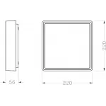 Накладной светильник Deko-Light Quadrata 348011 Цвет арматуры серый Цвет плафонов белый от ImperiumLoft