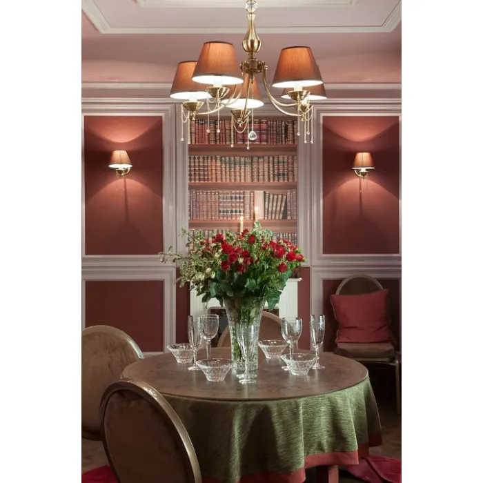 Подвесная люстра Maytoni Chester RC0100-PL-05-R Цвет арматуры бронза Цвет плафонов коричневый от ImperiumLoft