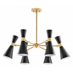 Люстра на штанге Lightstar Dumo 816067 Цвет плафонов золото Цвет арматуры золото от ImperiumLoft
