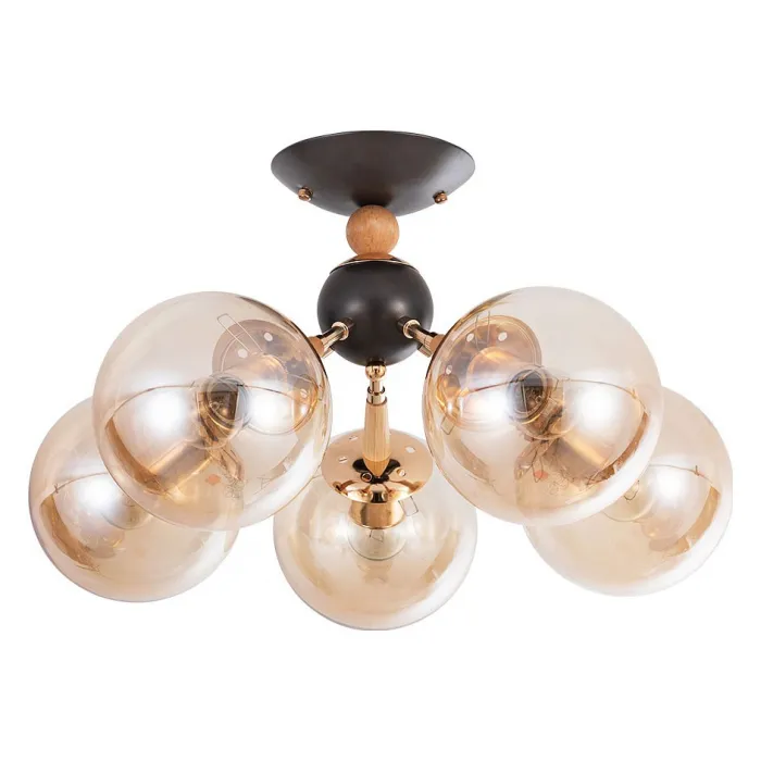 Люстра на штанге Arte Lamp Boston A4485PL-5BK от ImperiumLoft