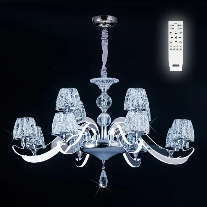 Подвесная люстра Citilux Eletto Montserrat EL338P12 Цвет плафонов белый Цвет арматуры хром от ImperiumLoft