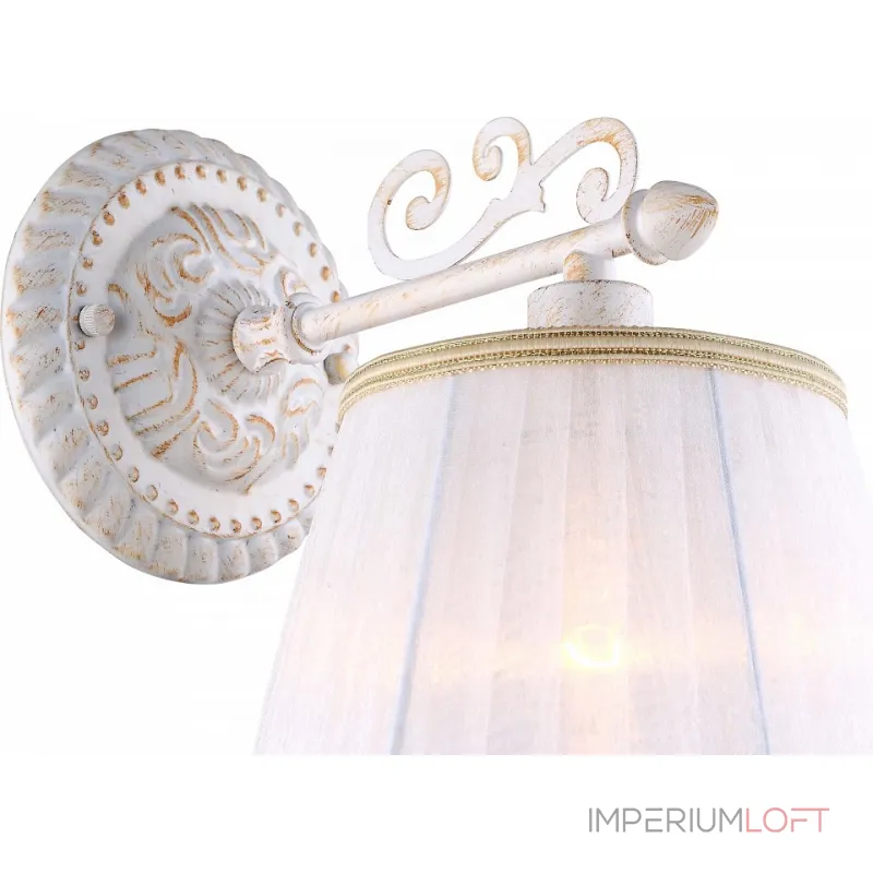 Бра Arte Lamp Jess A9513AP-1WG Цвет арматуры золото Цвет плафонов белый