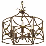 Подвесная люстра Arte Lamp Bellator A8959SP-5BR Цвет арматуры коричневый Цвет плафонов белый от ImperiumLoft