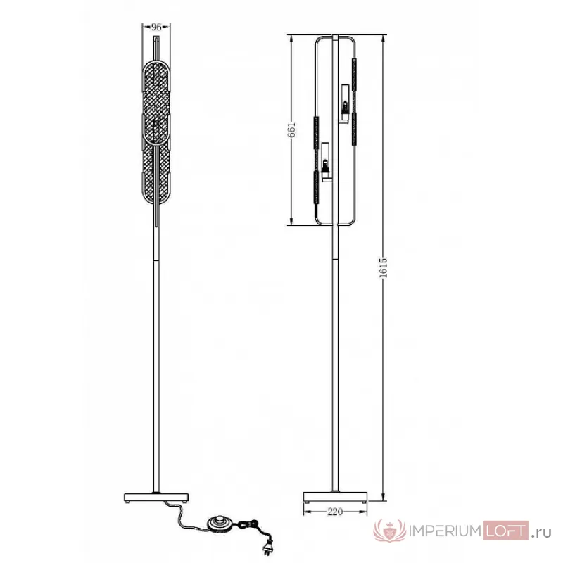 Торшер Maytoni Marmo MOD099FL-02G от ImperiumLoft