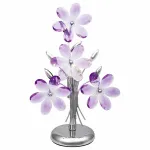 Настольная лампа декоративная Globo Purple 5146 Цвет арматуры хром Цвет плафонов фиолетовый от ImperiumLoft
