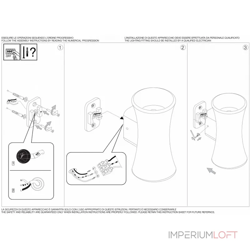 Накладной светильник Ideal Lux Lab LAB AP2 NERO