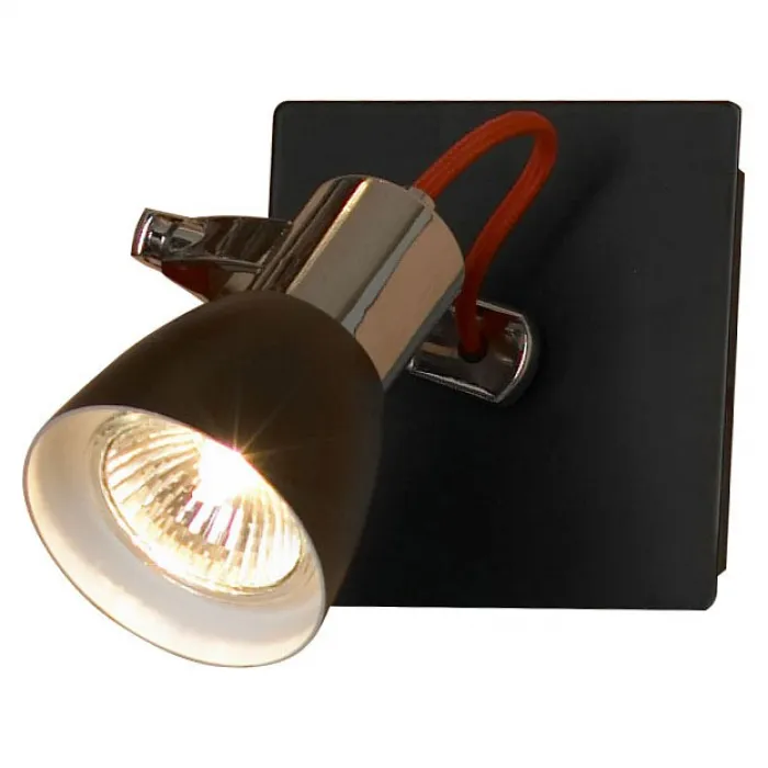 Спот Lussole Frontino LSL-7401-01 Цвет арматуры хром Цвет плафонов черный от ImperiumLoft