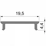 Профиль накладной  Deko-Light P-01-15 983033
