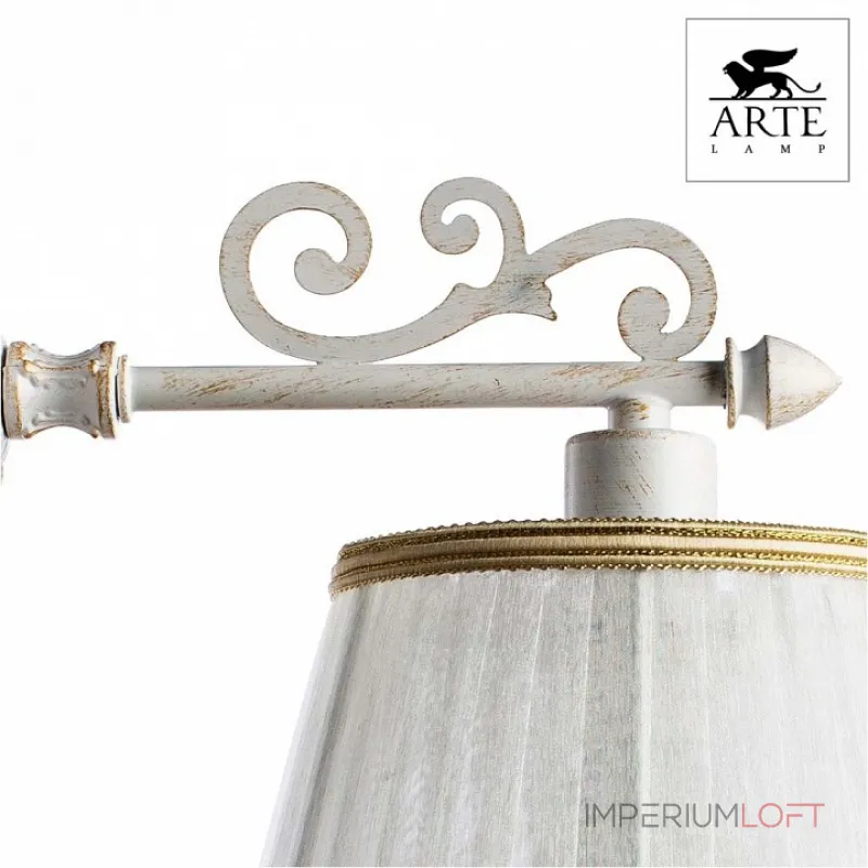 Бра Arte Lamp Jess A9513AP-1WG Цвет арматуры золото Цвет плафонов белый