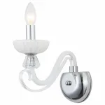 Бра Arte Lamp Odetta A7195AP-1WH Цвет арматуры хром Цвет плафонов белый